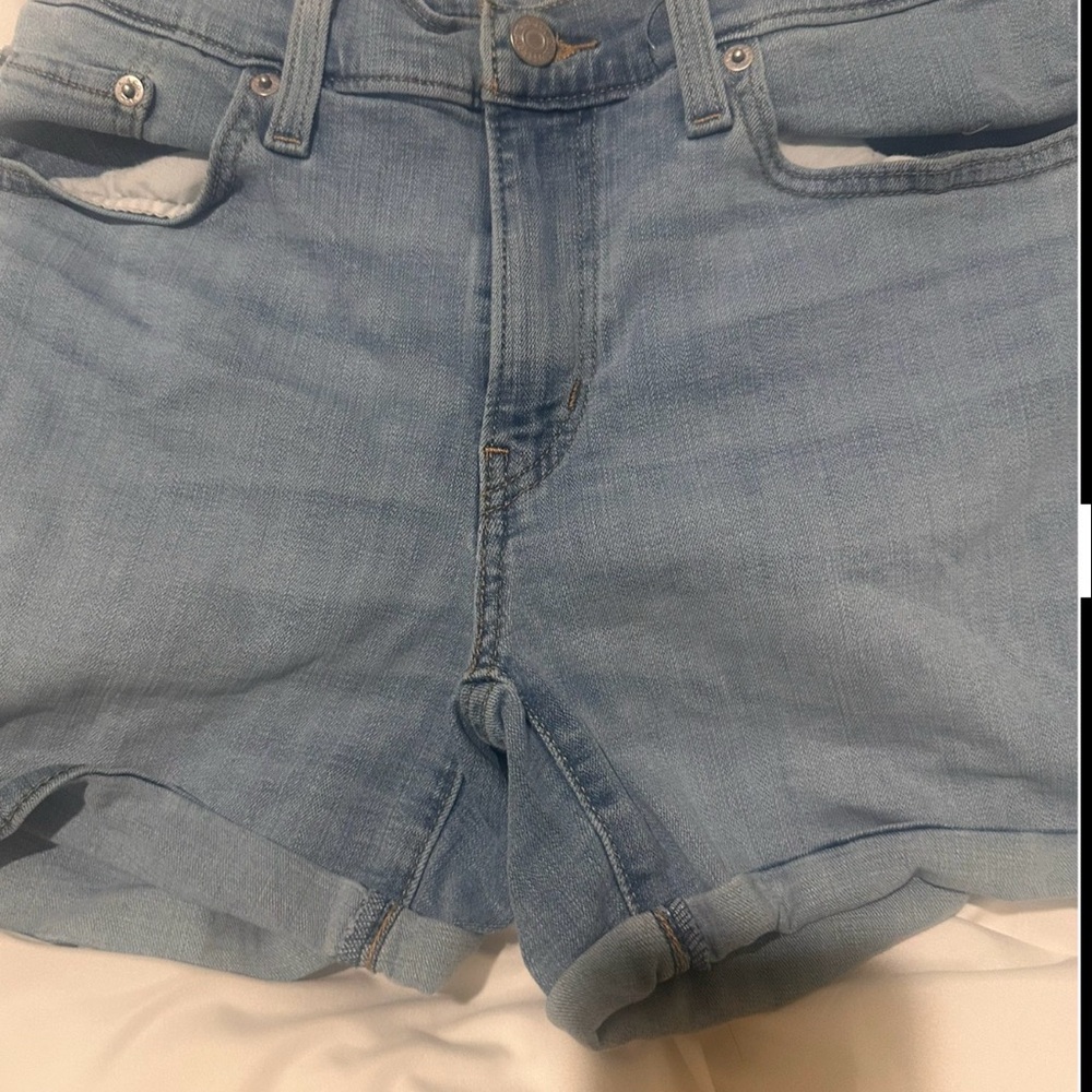 Levi's Light Blue Denim Jean Shorts